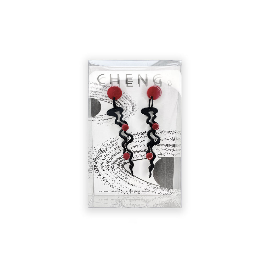 Ripple Acrylic Drop Earrings