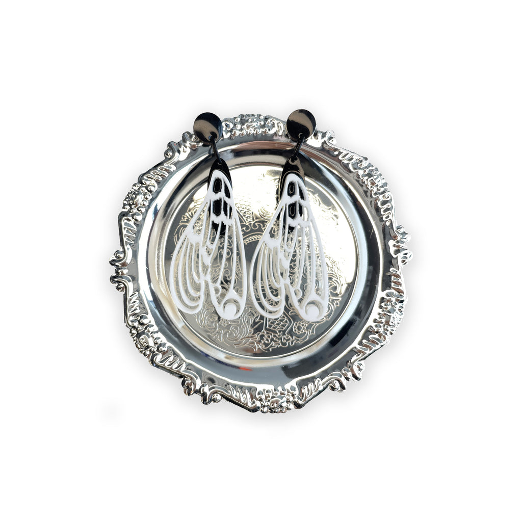Cicada Acrylic Drop Earrings