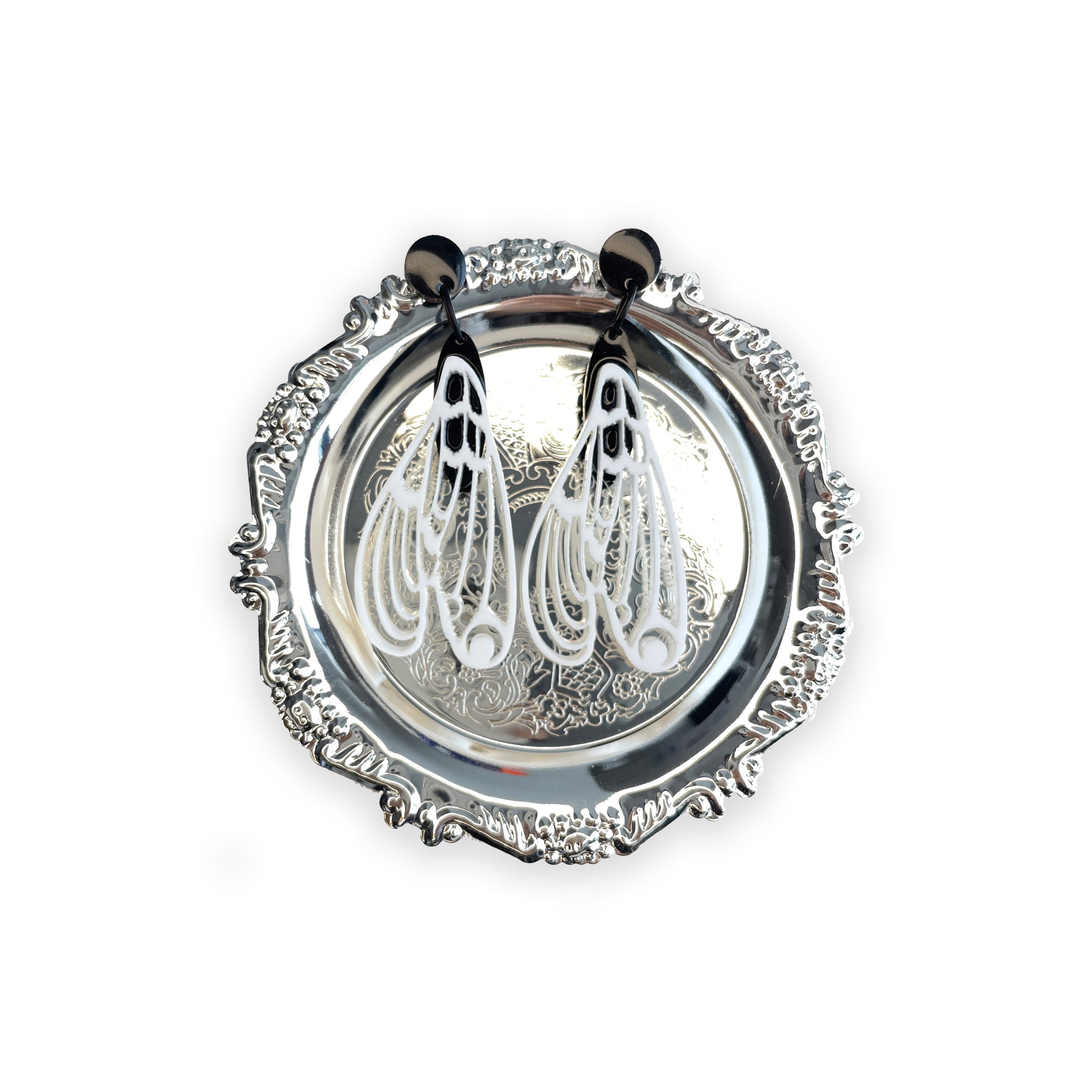 Cicada Acrylic Drop Earrings