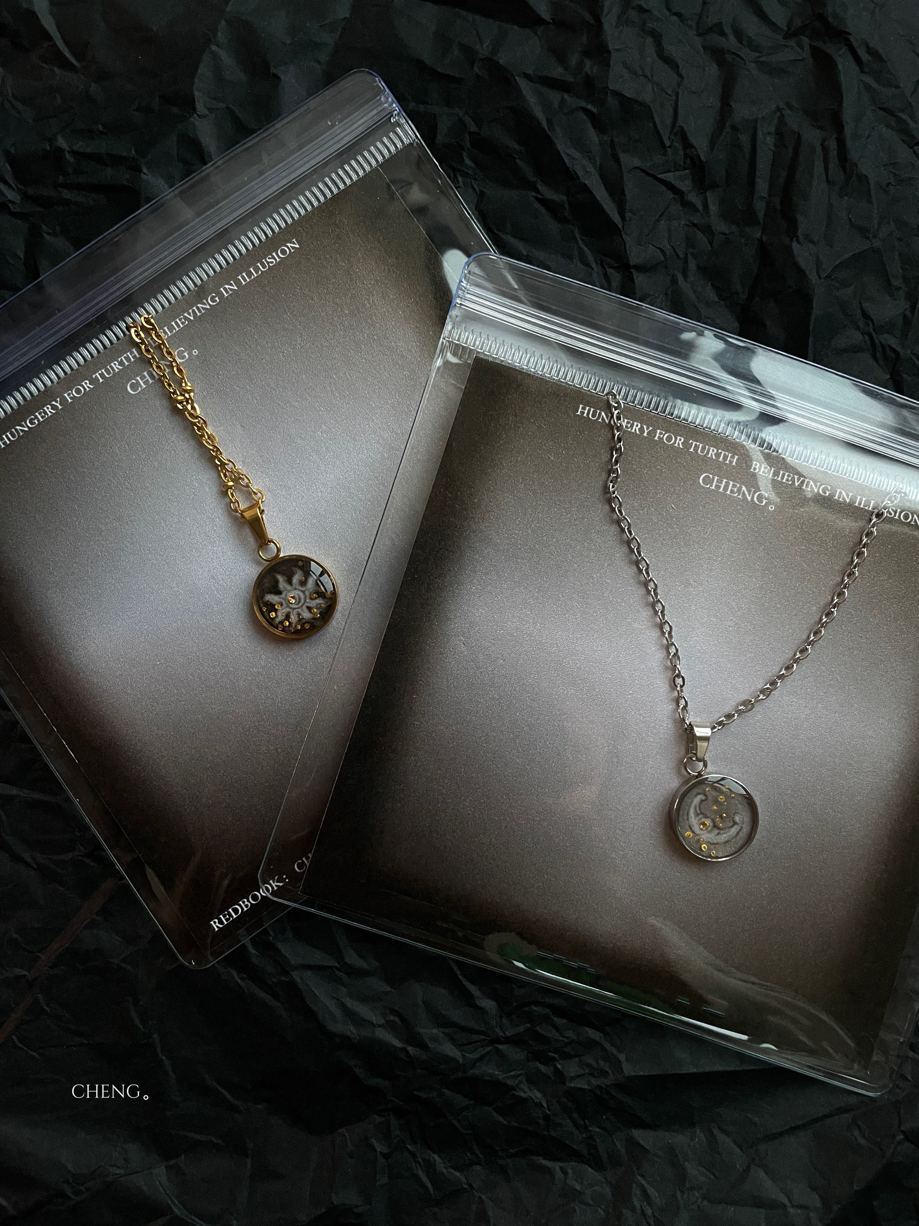 Ink Necklace (Sun / Moon)