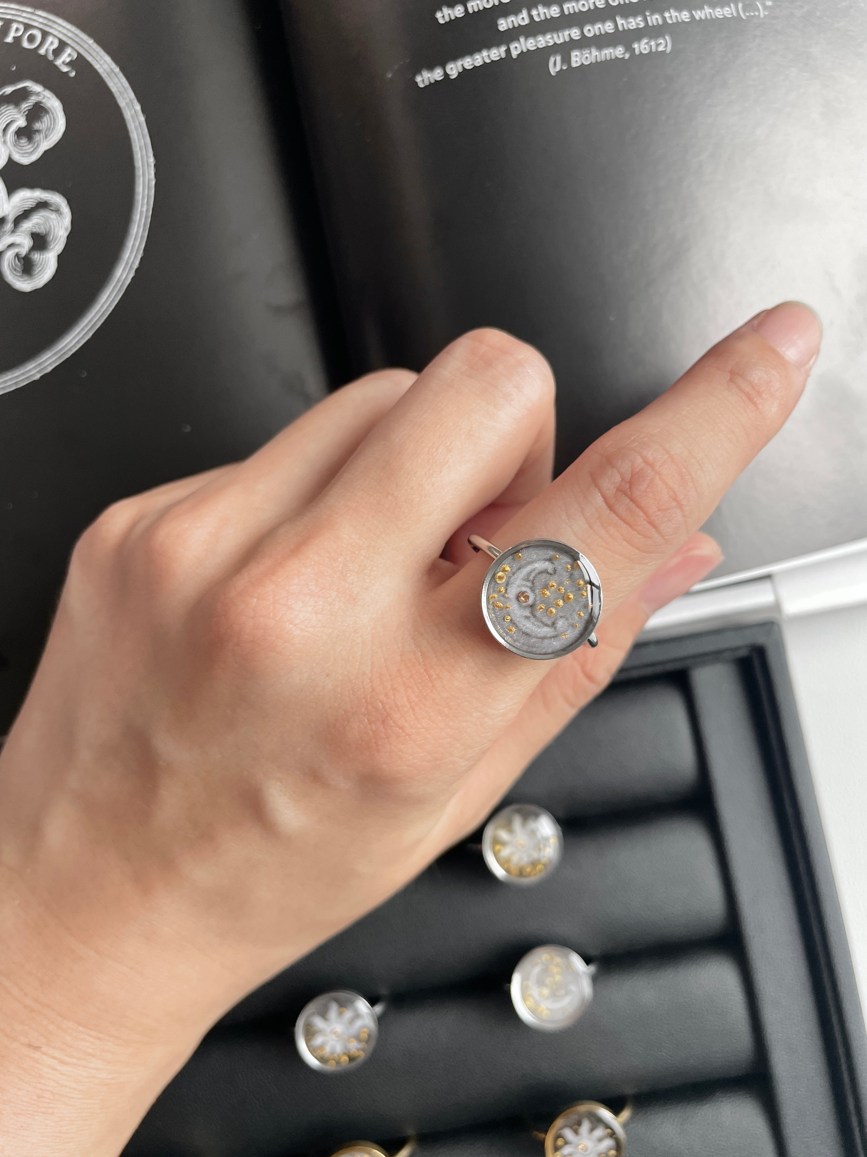 Moon Ink Ring (Gold, Silver)