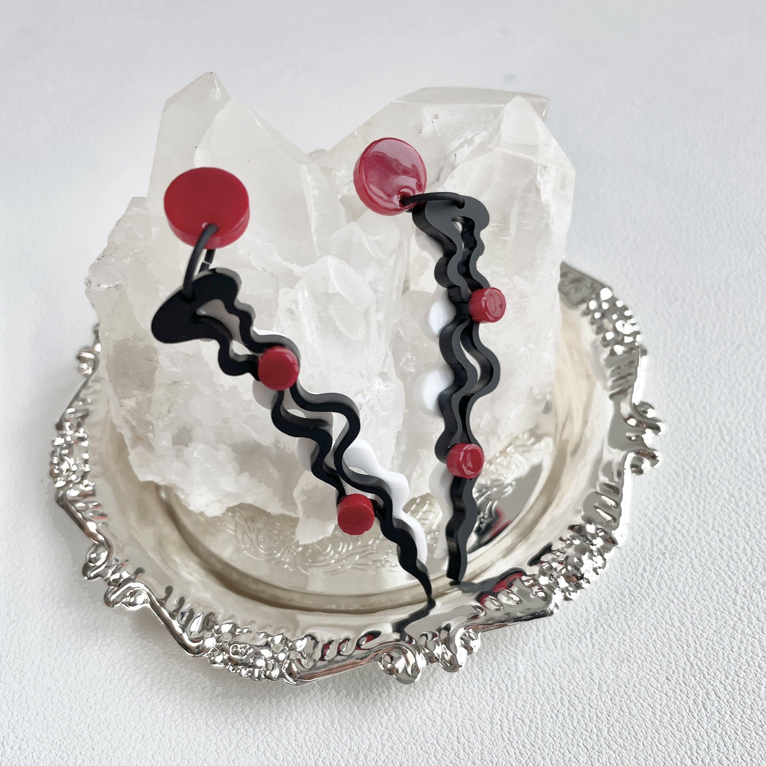 Ripple Acrylic Drop Earrings