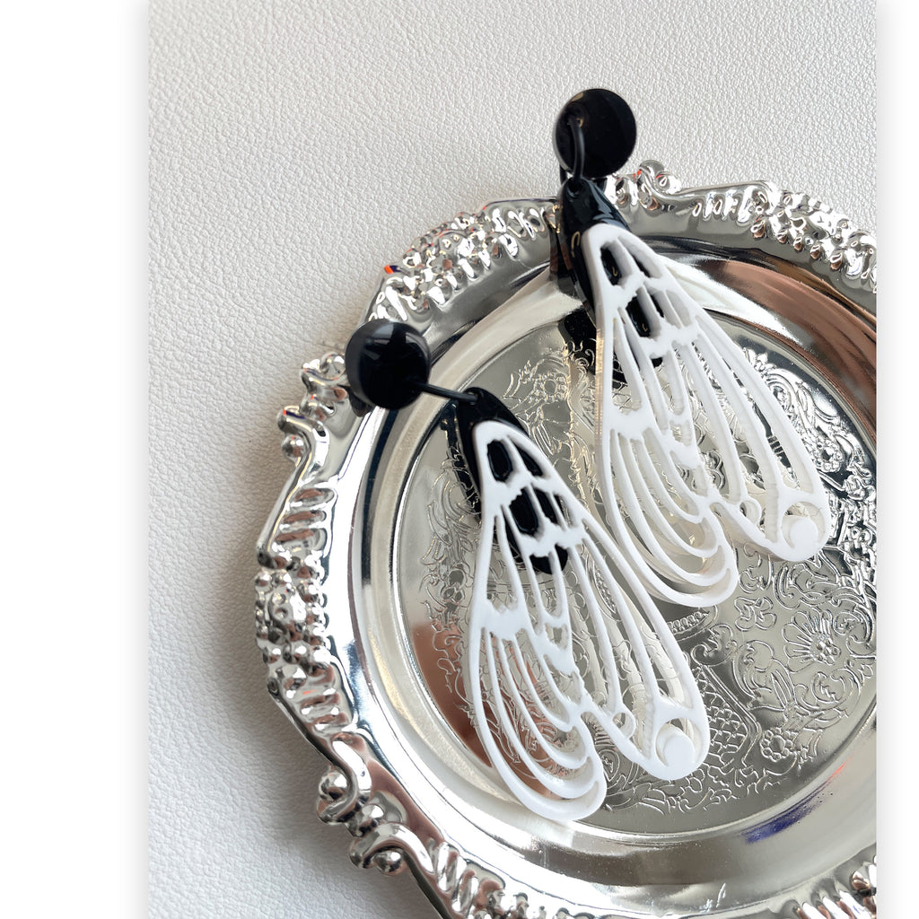 Cicada Acrylic Drop Earrings