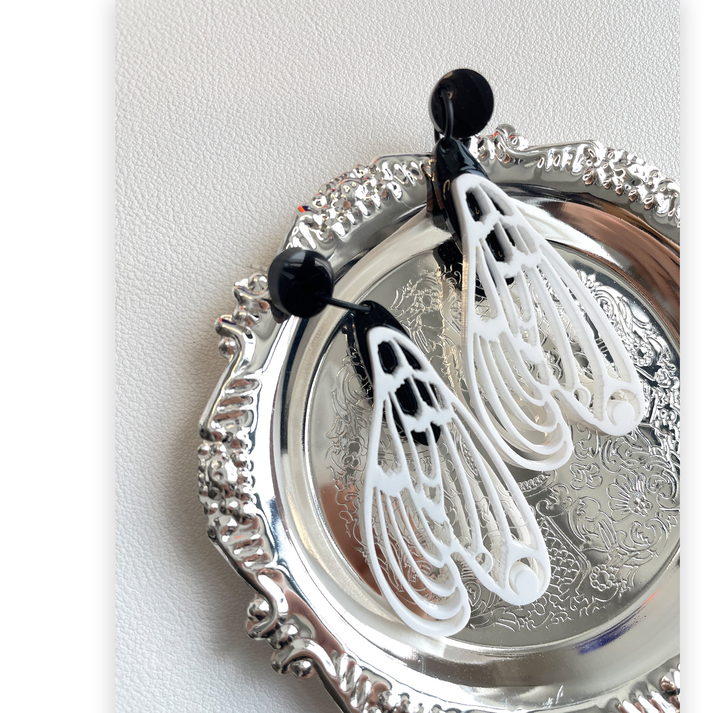 Cicada Acrylic Drop Earrings