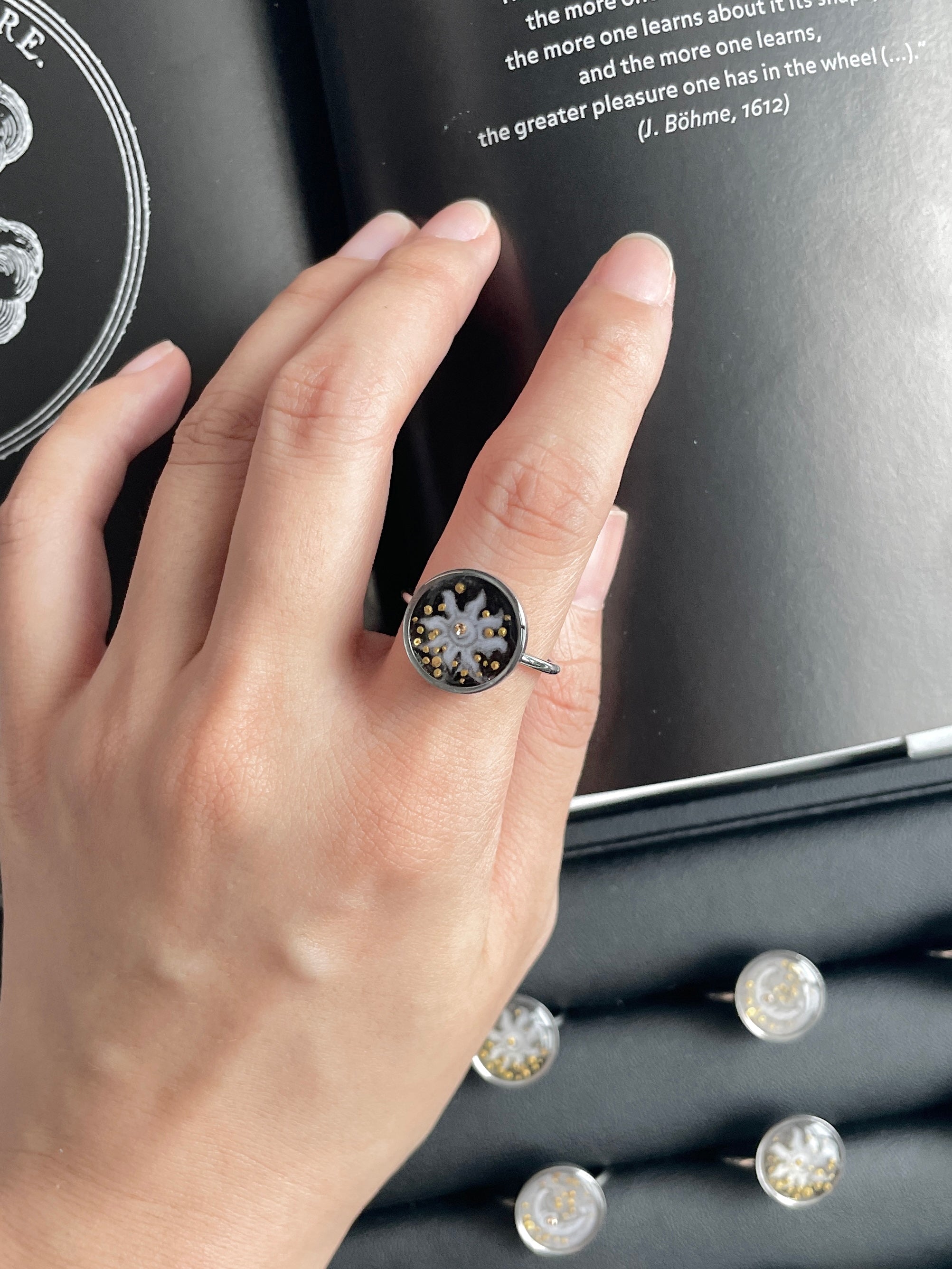 Solar Ink Ring – Gold / Silver