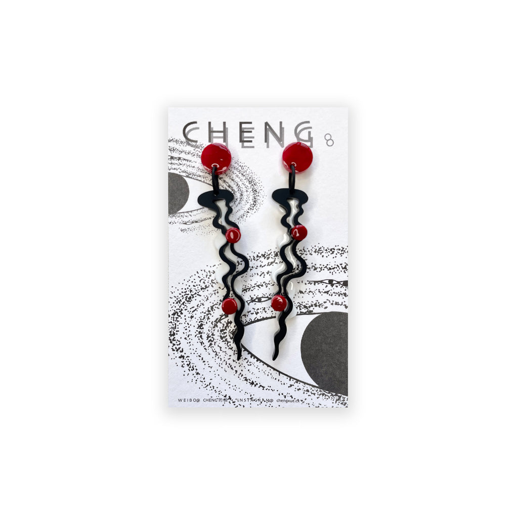 Ripple Acrylic Drop Earrings