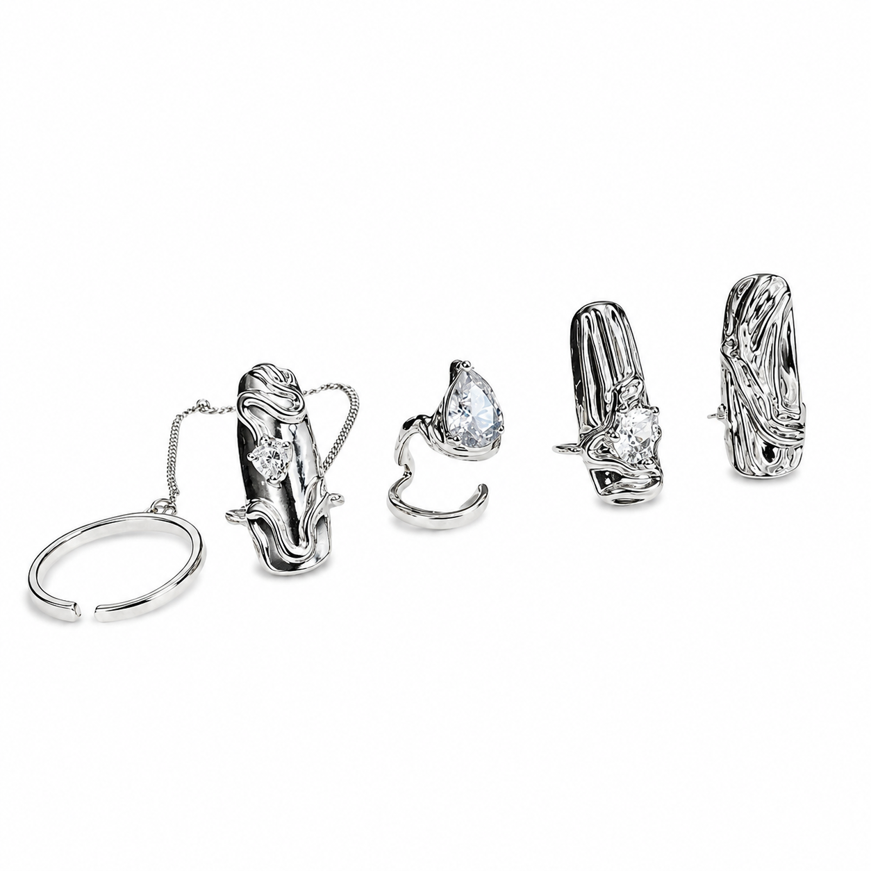 Liquid Armour Nail Rings (4 in a set)