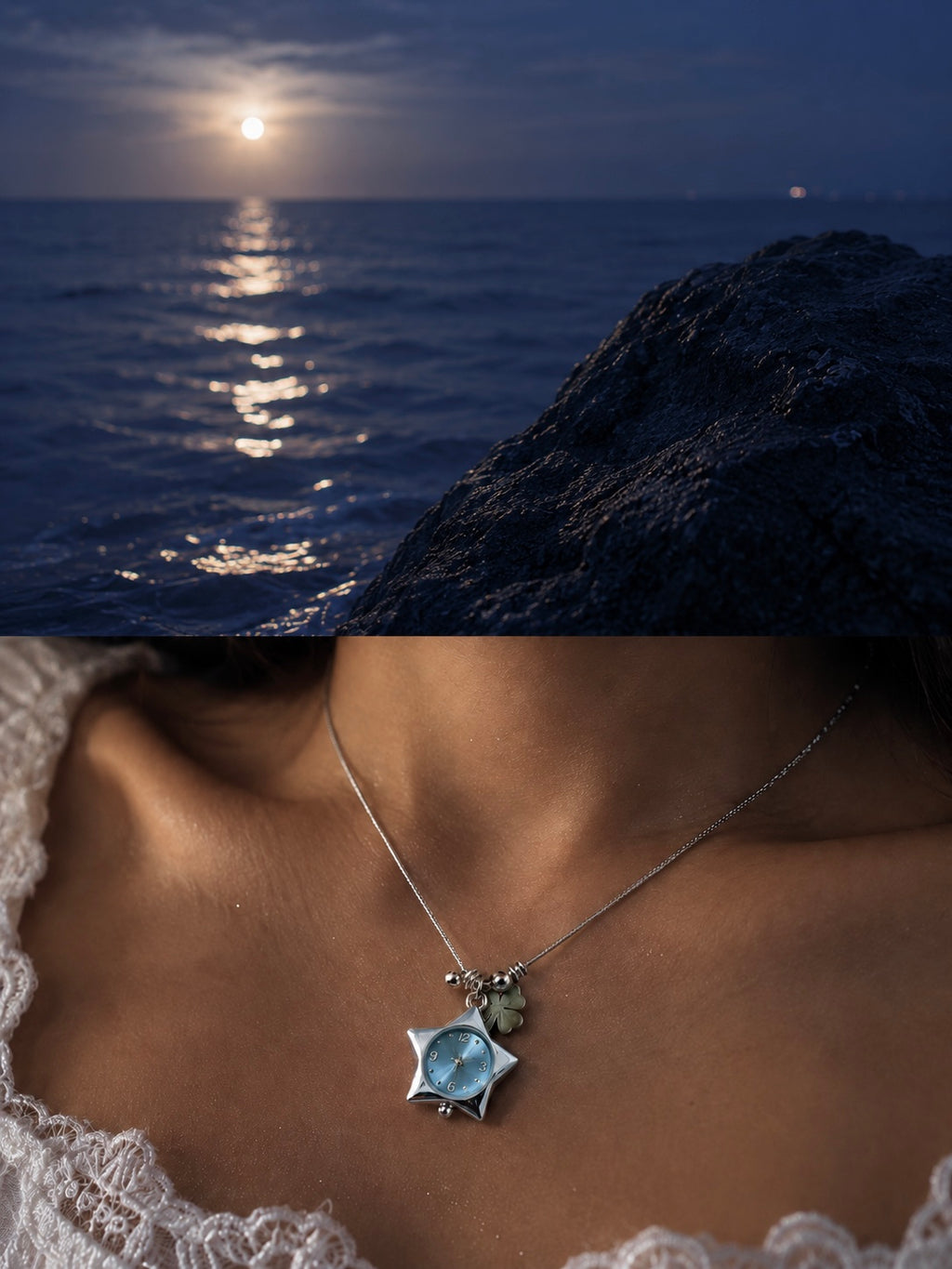 Stellar Time Necklace - Blue Hour