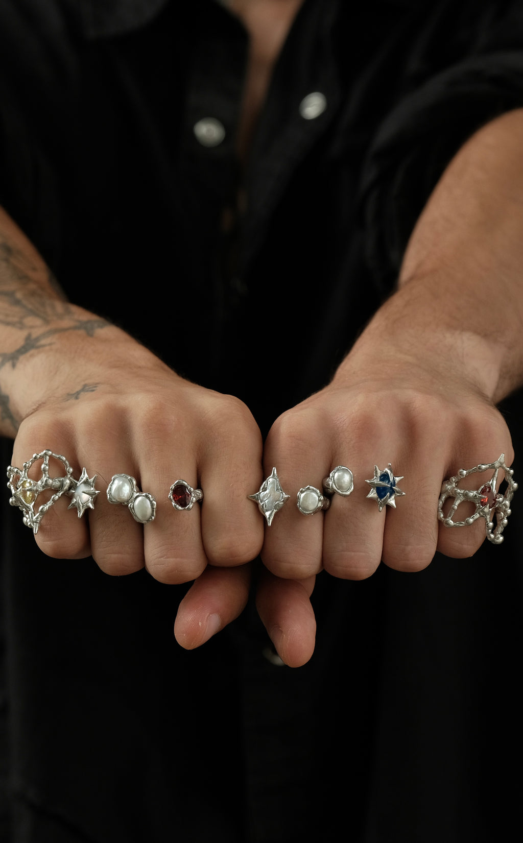 Wuyin Pearl Form Adjustable Ring