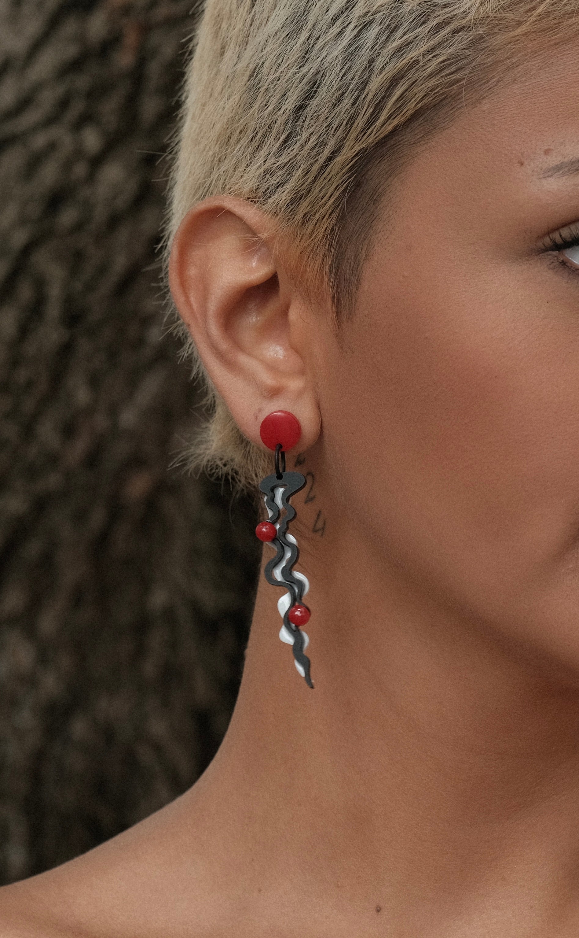 Ripple Acrylic Drop Earrings