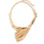 Edgy Retro Irregular Metal Necklace