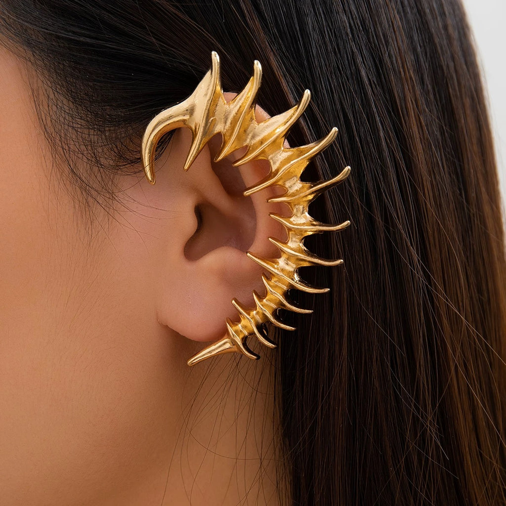 Edgy Spine-Inspired Ear Cuff (Left Ear)