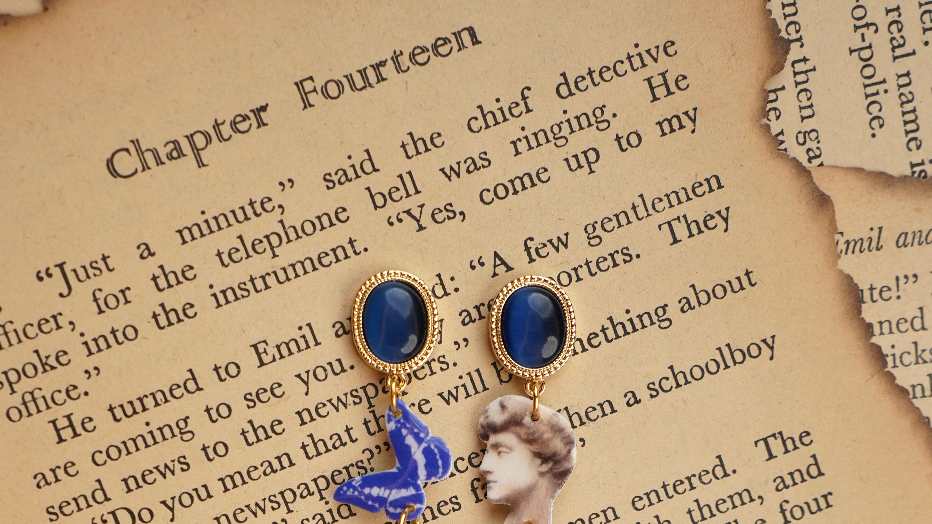 Butterfly Hunter Drop Earrings