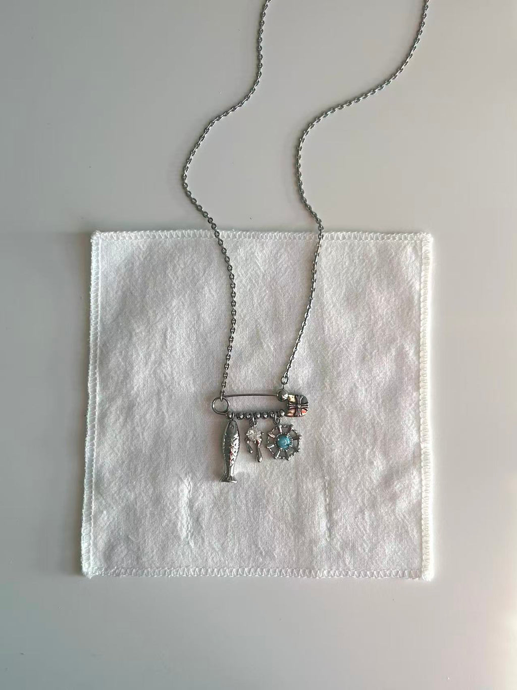 Ocean Relic Pin Necklace