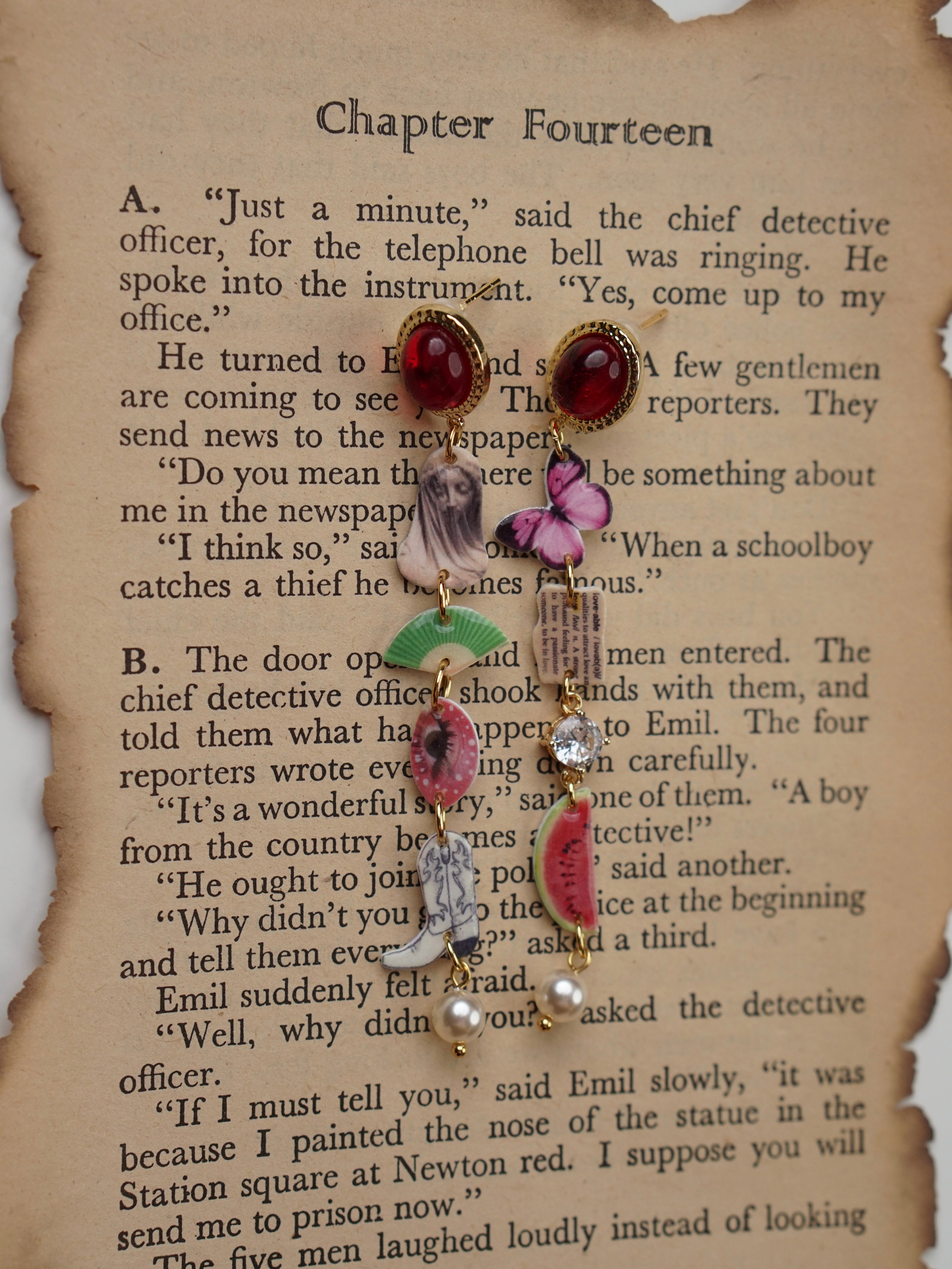 Lady Beneath the Veil Drop Earrings