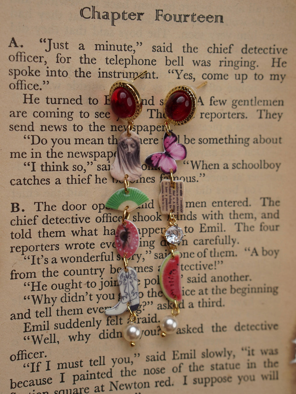 Lady Beneath the Veil Drop Earrings