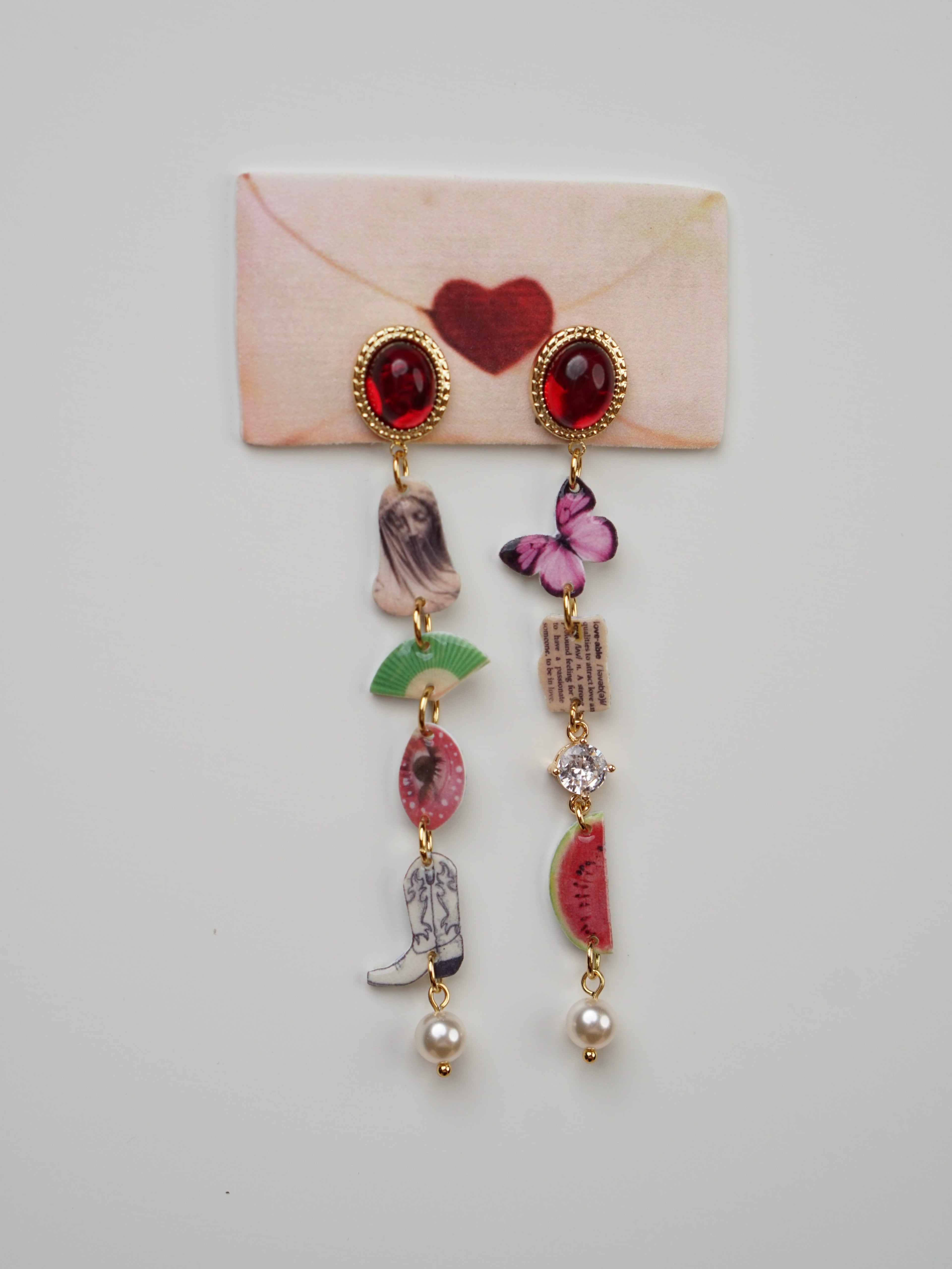 Lady Beneath the Veil Drop Earrings