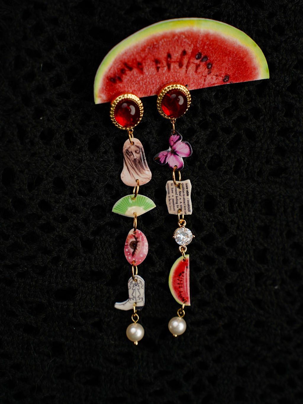 Lady Beneath the Veil Drop Earrings