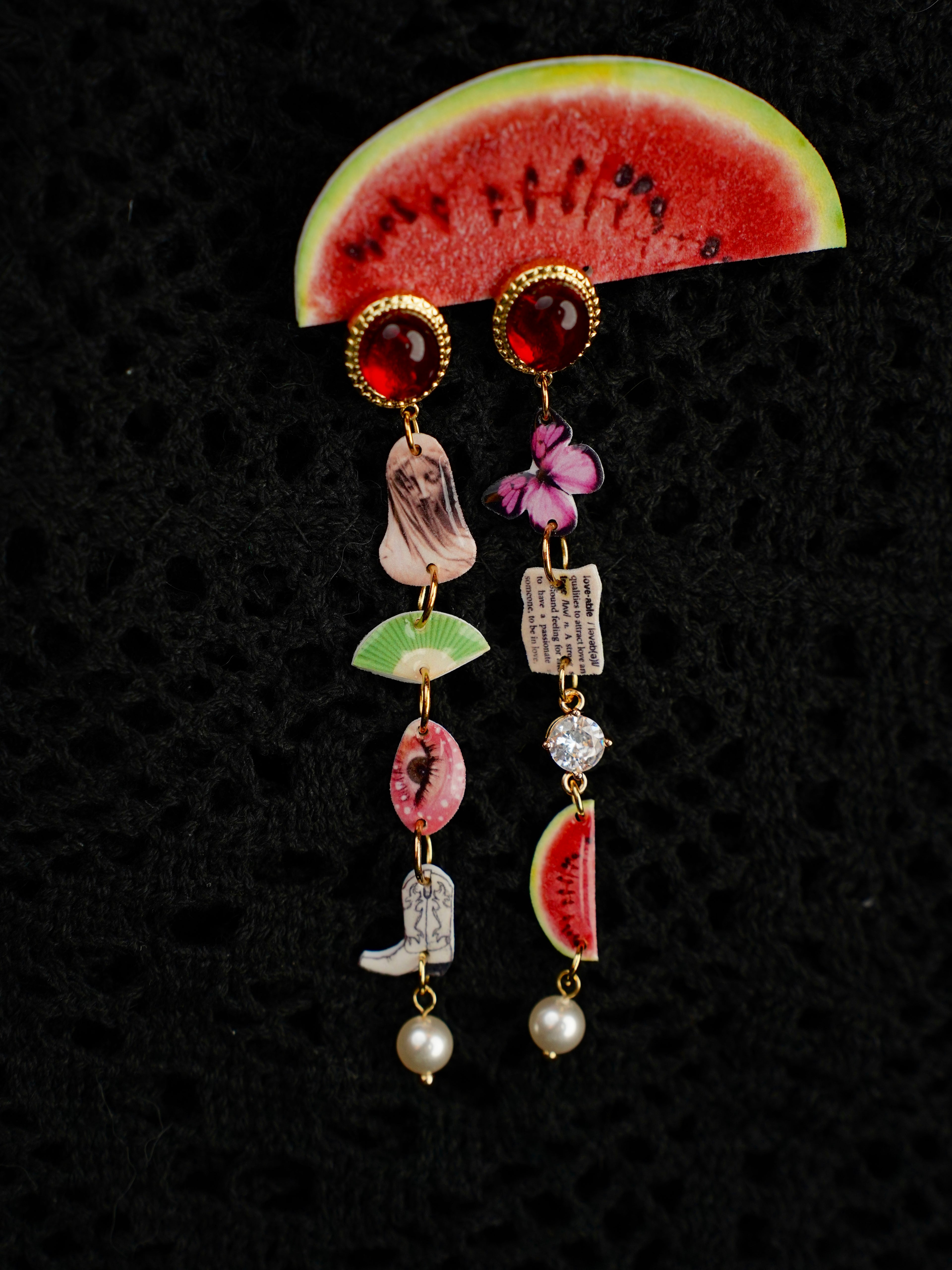 Lady Beneath the Veil Drop Earrings