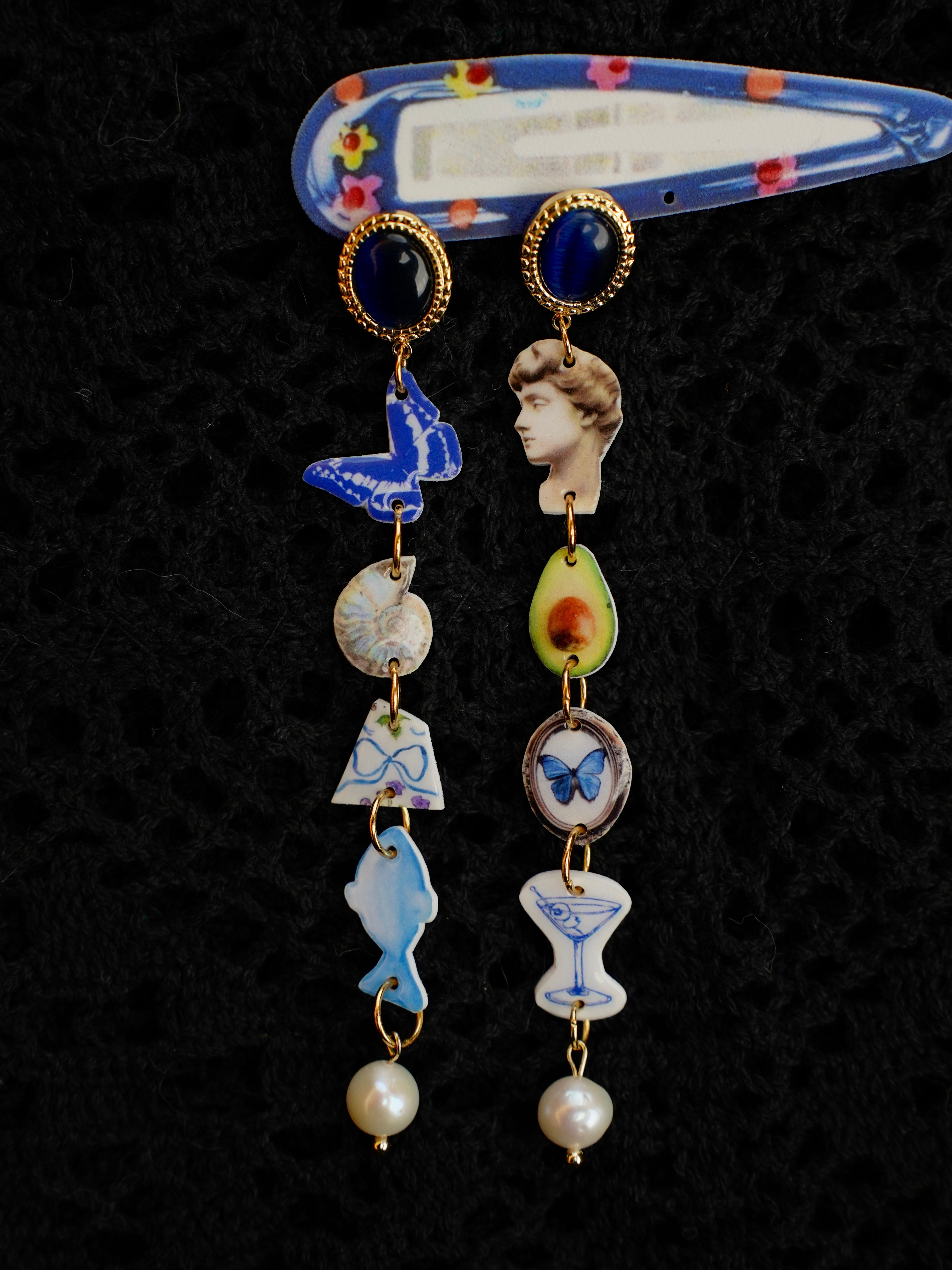 Butterfly Hunter Drop Earrings