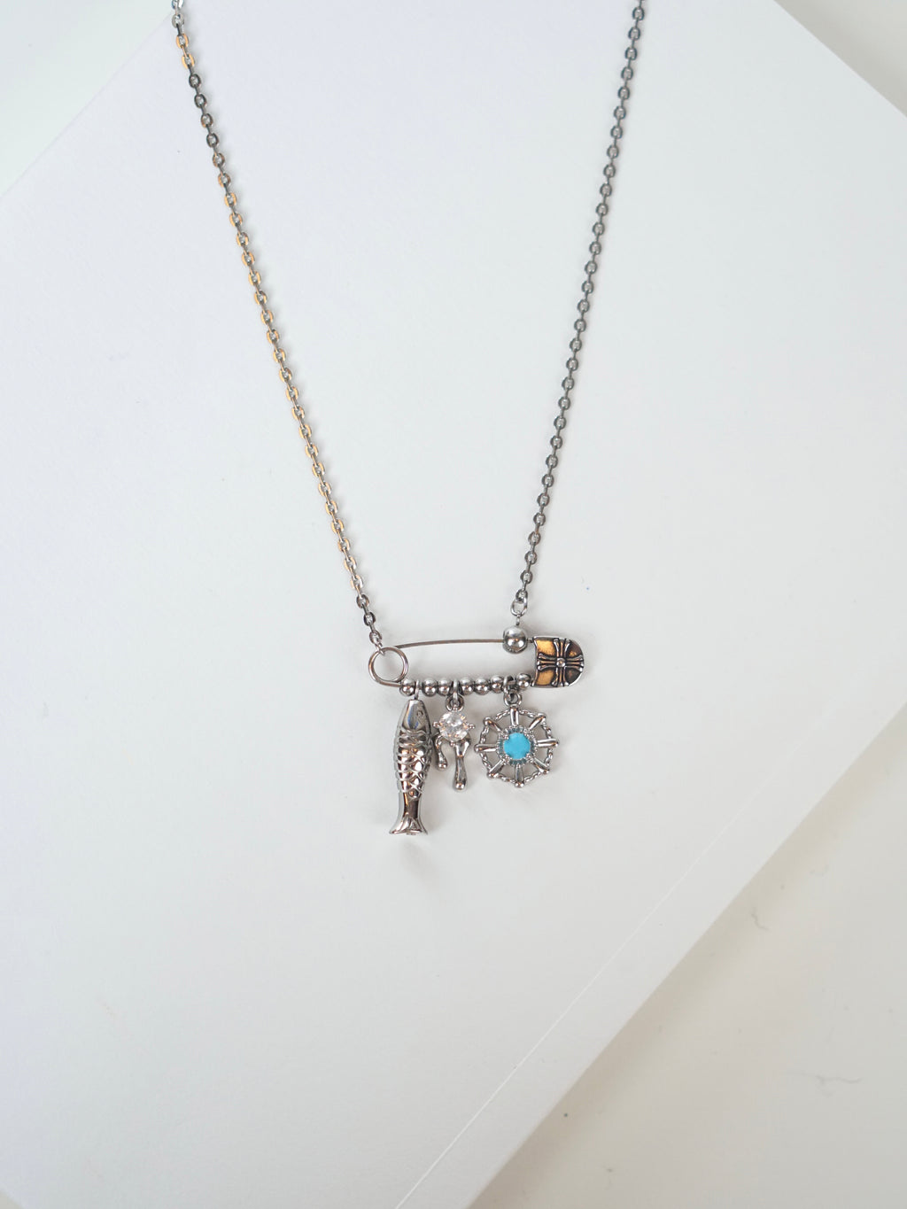 Ocean Relic Pin Necklace