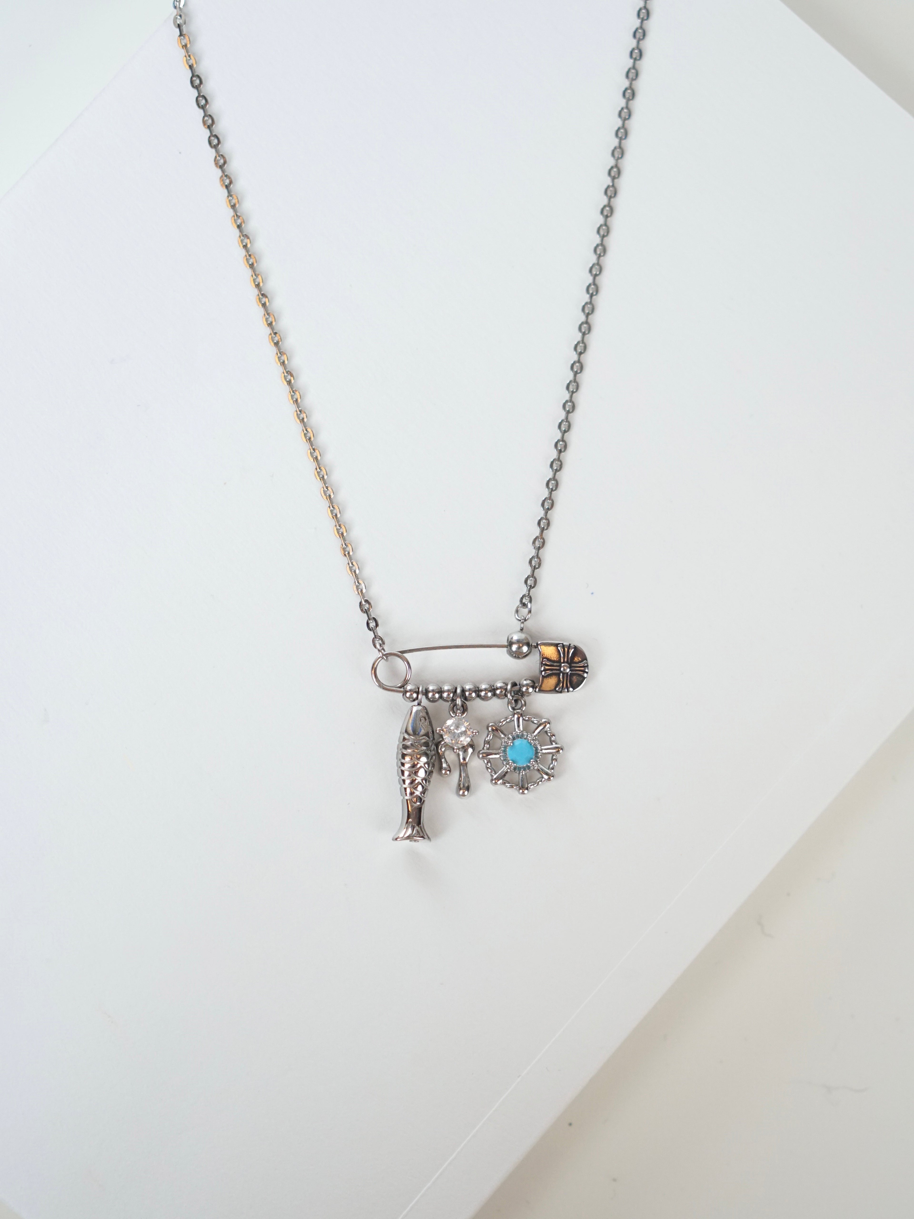 Ocean Relic Pin Necklace