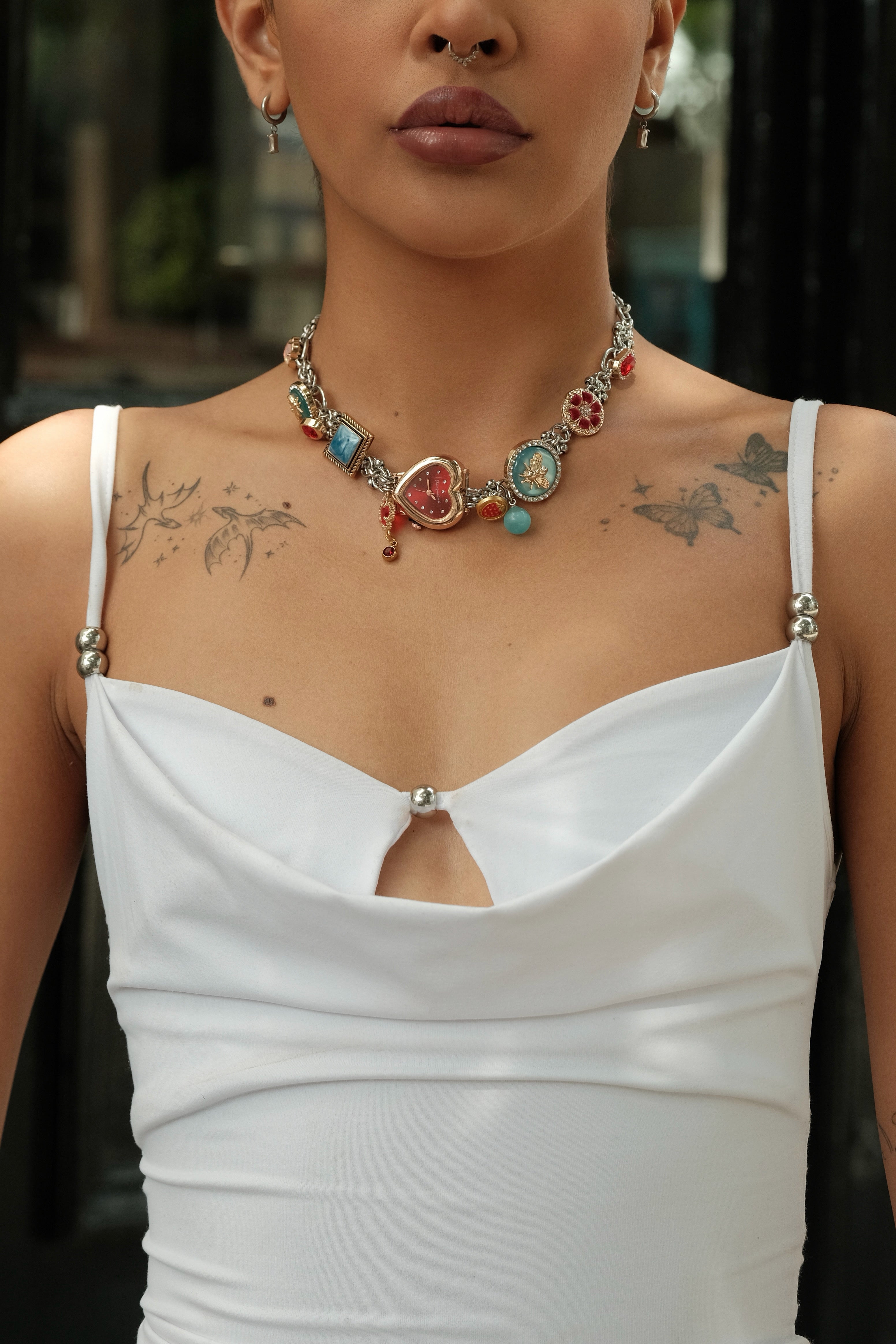 Menlv Red Bloom Time Choker