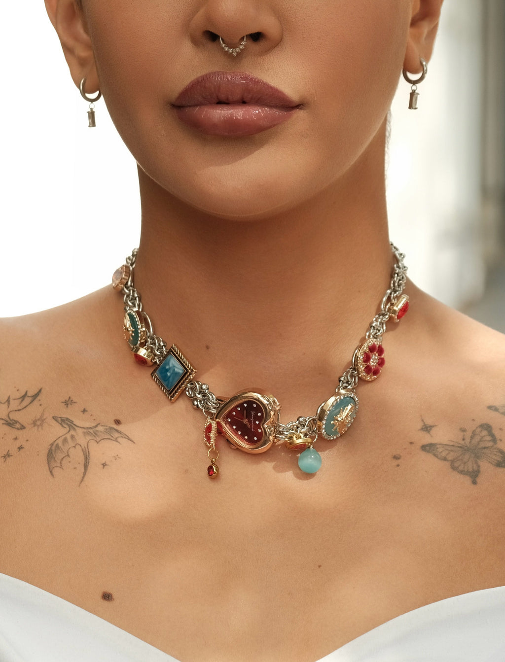 Menlv Red Bloom Time Choker