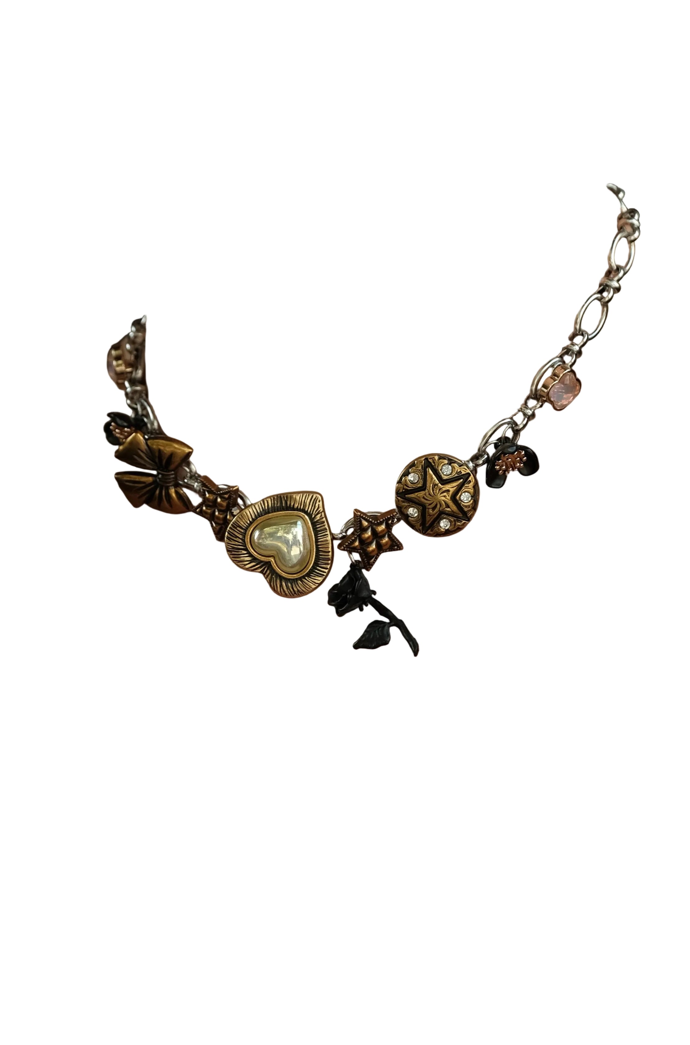 Menlv Rose Star Choker