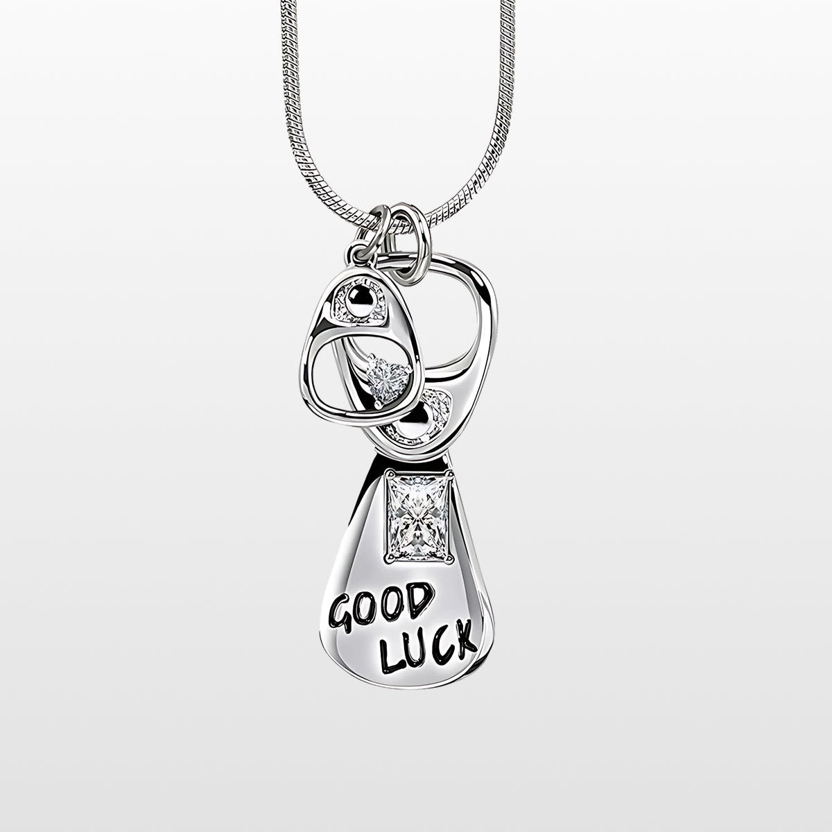 Good luck pull tab necklace
