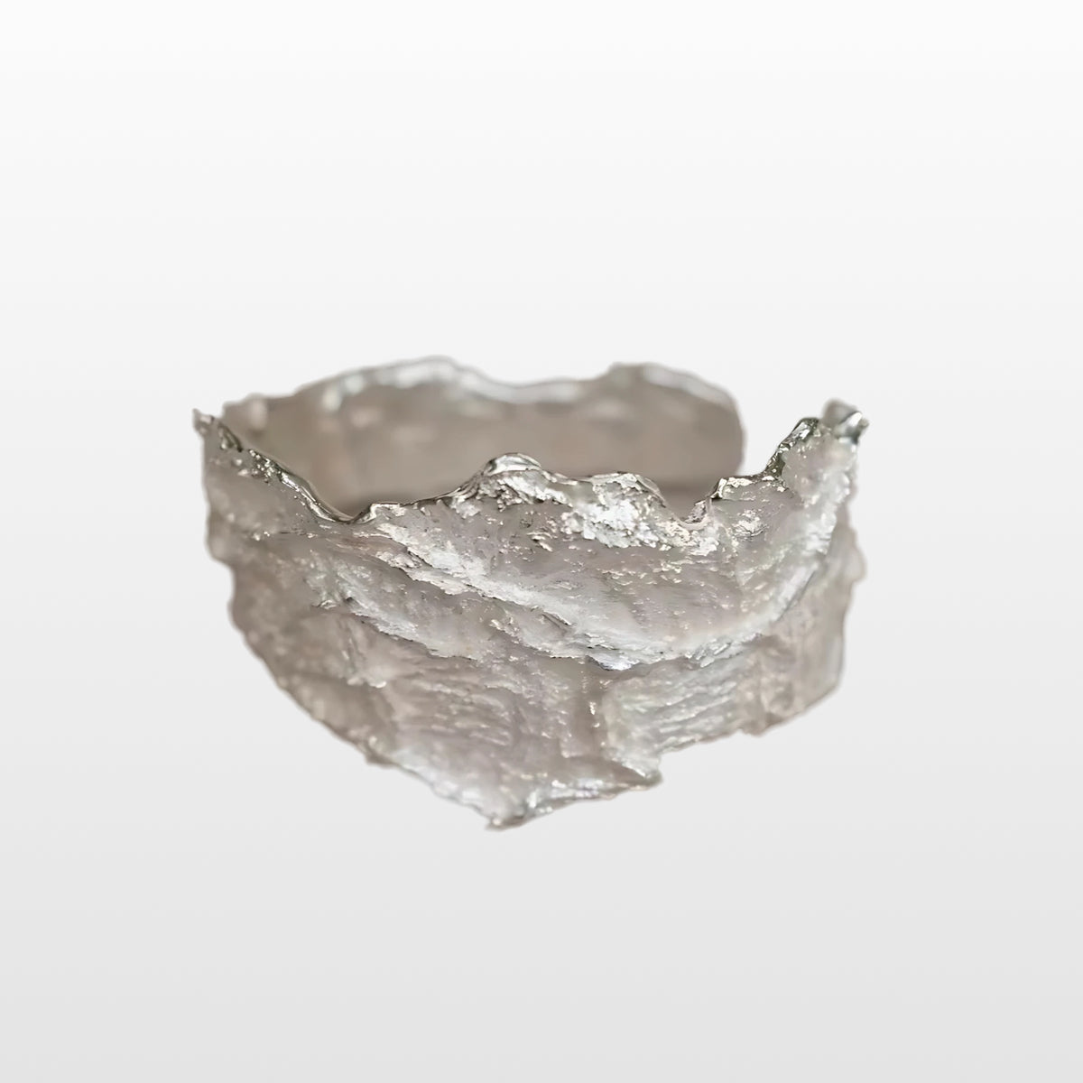 Silver Crest Cuff