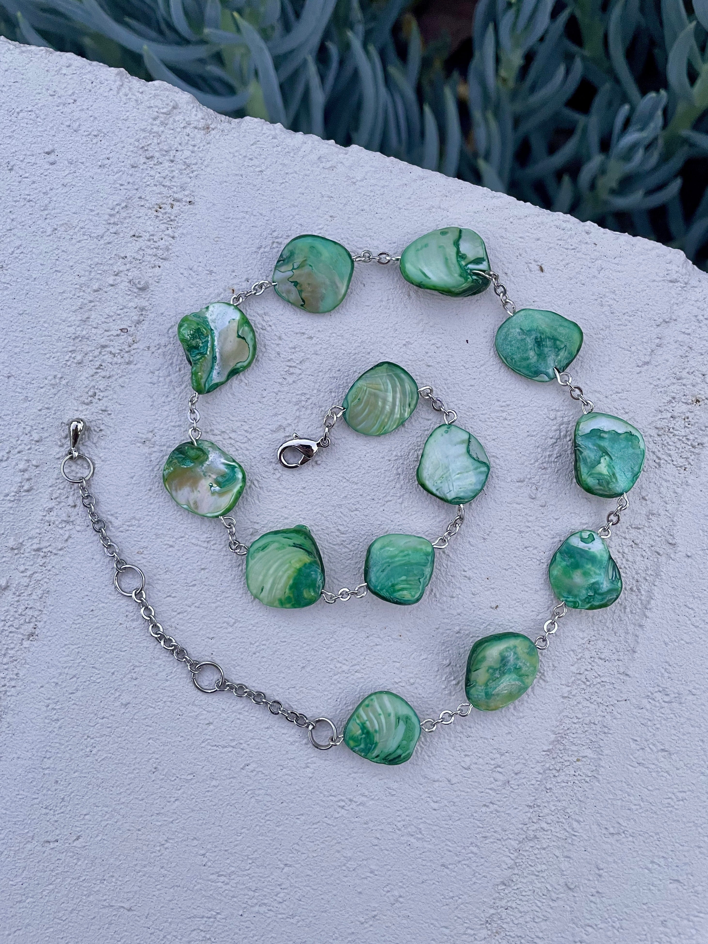 Fuss by Phoebe Rockpool Necklace — Green