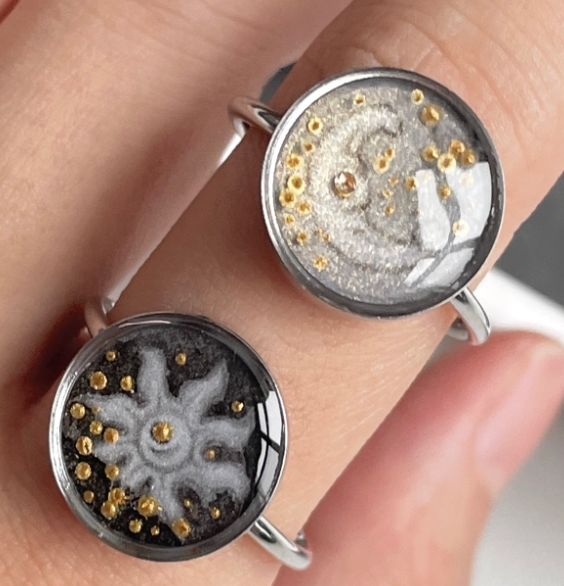 Moon Ink Ring (Gold, Silver)
