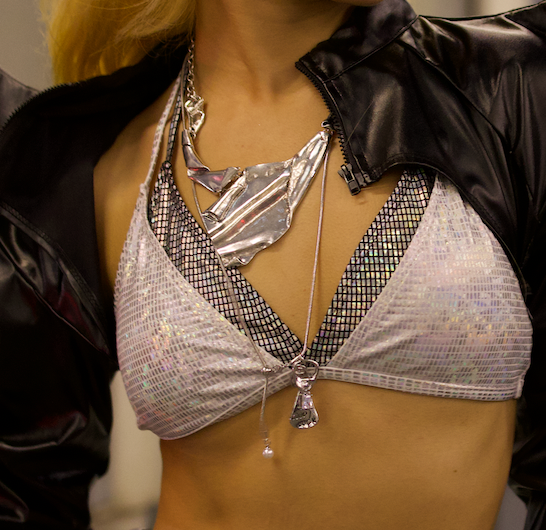 Edgy Retro Irregular Metal Necklace