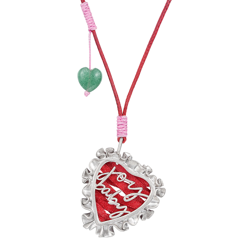 Red Joy Baby Ribbon Necklace
