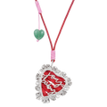 Red Joy Baby Ribbon Necklace