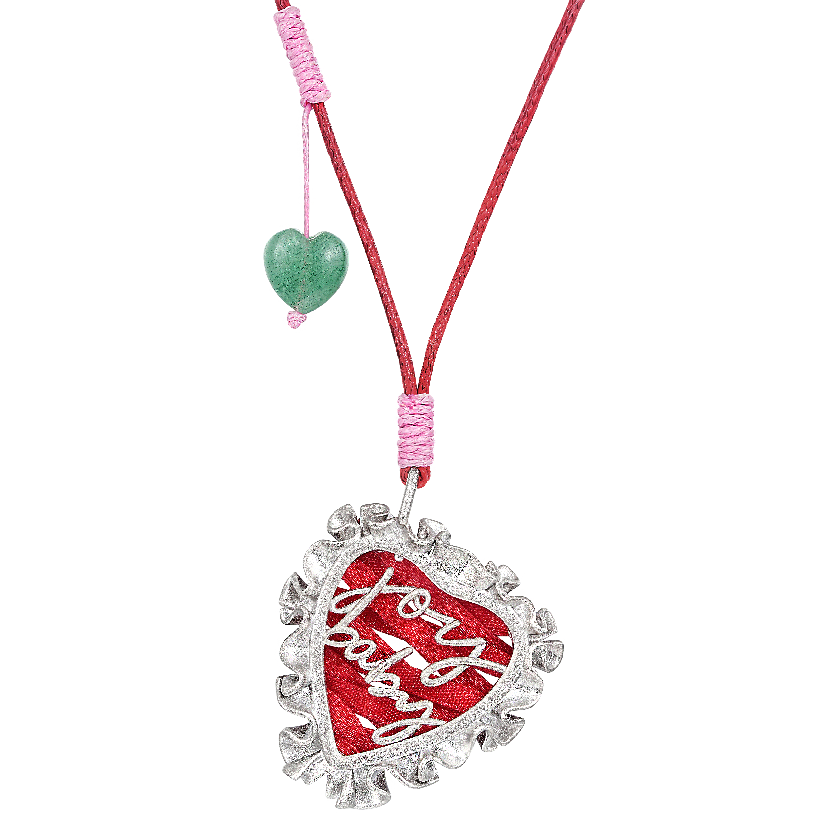 Red Joy Baby Ribbon Necklace