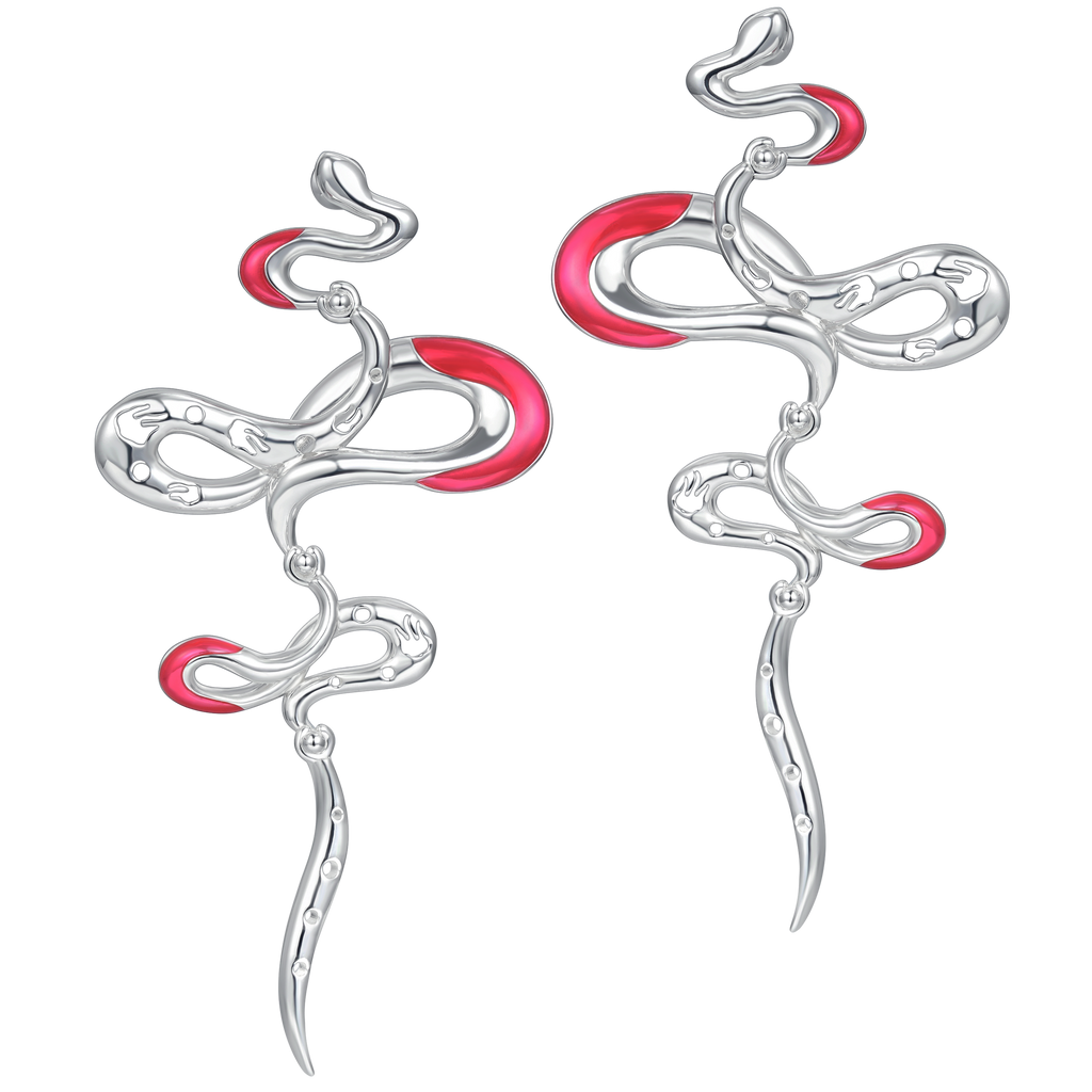 Twin Fairy Serpent Drop Earring – Rouge