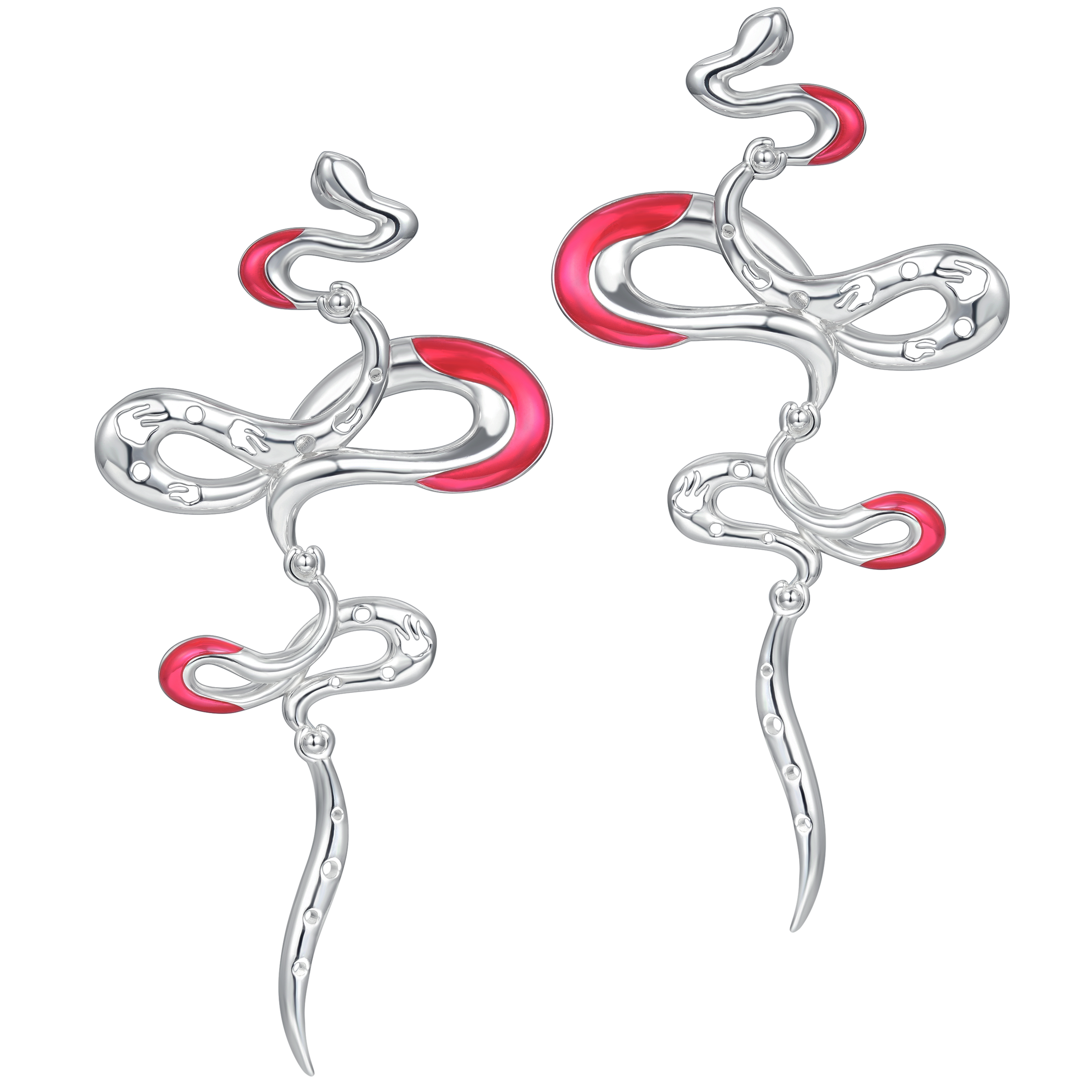 Twin Fairy Serpent Drop Earring – Rouge