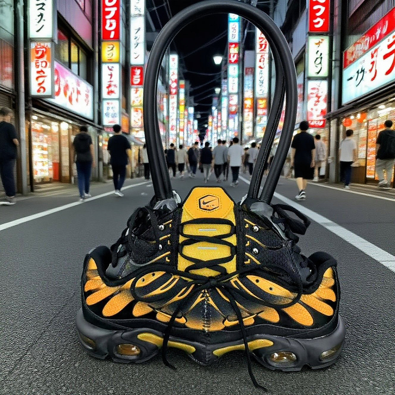 Reconstructed shoes into handbags