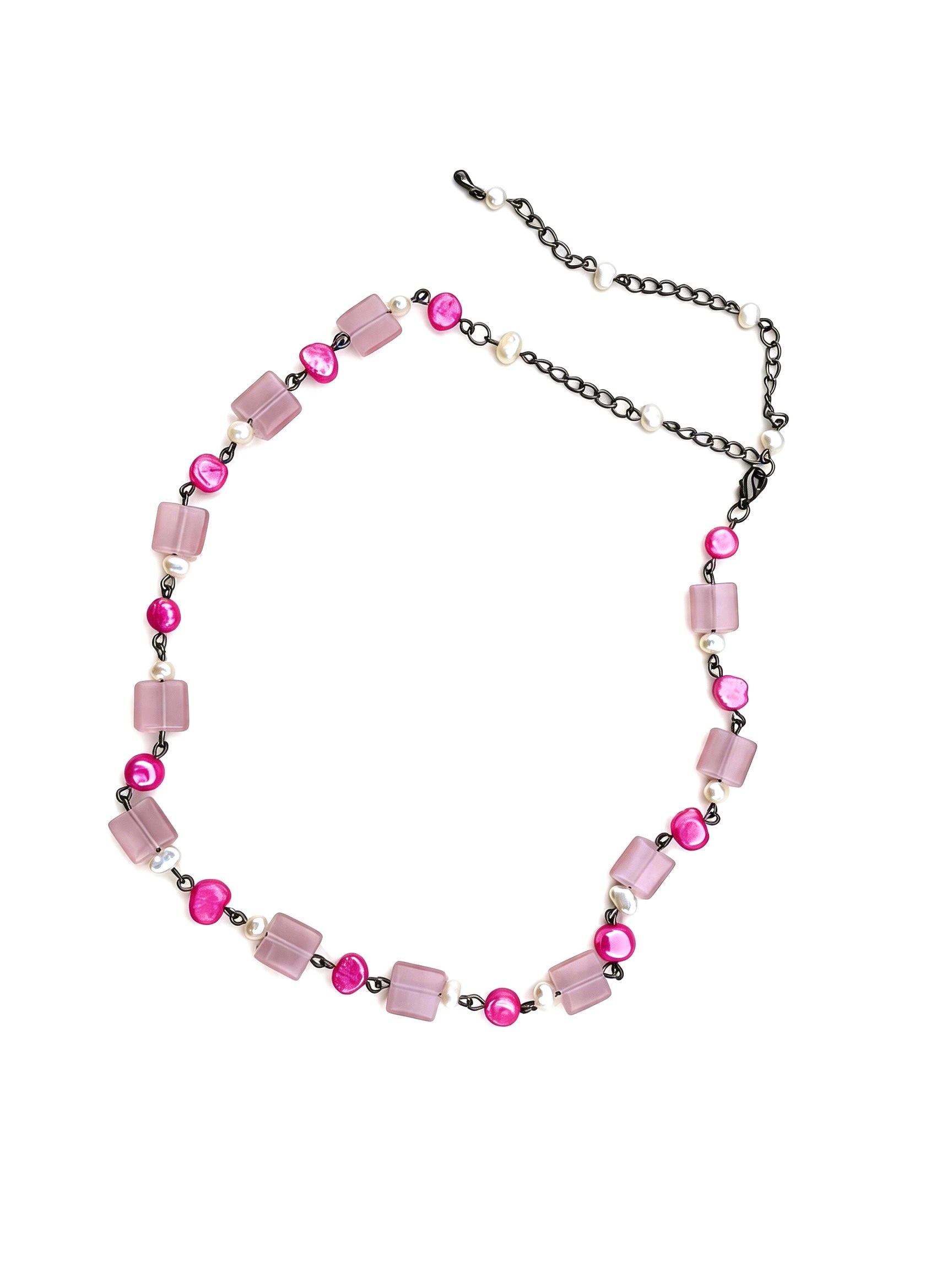 Fuss by Phoebe Sunday Necklace — Pink
